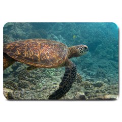 Sea Turtle 3 Large Doormat  by trendistuff