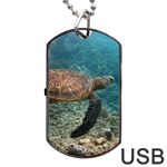 SEA TURTLE 3 Dog Tag USB Flash (Two Sides) Front