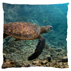 Sea Turtle 3 Large Cushion Case (one Side) by trendistuff