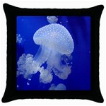 SPOTTED JELLYFISH Throw Pillow Case (Black)