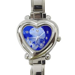 Spotted Jellyfish Heart Italian Charm Watch by trendistuff