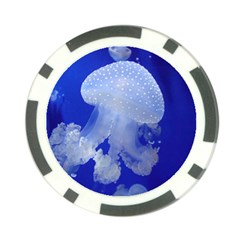 Spotted Jellyfish Poker Chip Card Guard by trendistuff