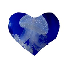 Spotted Jellyfish Standard 16  Premium Heart Shape Cushions by trendistuff