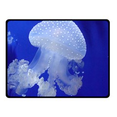 Spotted Jellyfish Double Sided Fleece Blanket (small)  by trendistuff