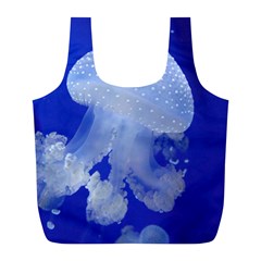 Spotted Jellyfish Full Print Recycle Bags (l)  by trendistuff