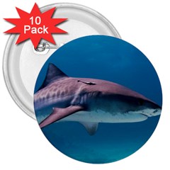 Tiger Shark 1 3  Buttons (10 Pack)  by trendistuff