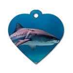 TIGER SHARK 1 Dog Tag Heart (One Side) Front