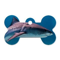 Tiger Shark 1 Dog Tag Bone (two Sides) by trendistuff