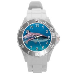 Tiger Shark 1 Round Plastic Sport Watch (l) by trendistuff