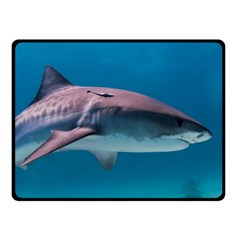 Tiger Shark 1 Double Sided Fleece Blanket (small)  by trendistuff