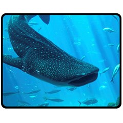 Whale Shark 2 Fleece Blanket (medium)  by trendistuff