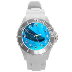 Whale Shark 2 Round Plastic Sport Watch (l) by trendistuff