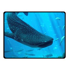 Whale Shark 2 Double Sided Fleece Blanket (small)  by trendistuff