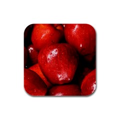 Apples 1 Rubber Square Coaster (4 Pack)  by trendistuff