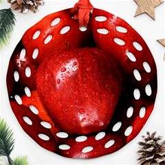 Apples 1 Ornament (round Filigree) by trendistuff