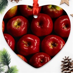 Apples 2 Ornament (heart) by trendistuff