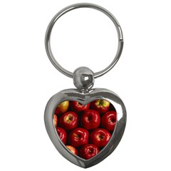 Apples 2 Key Chains (heart)  by trendistuff