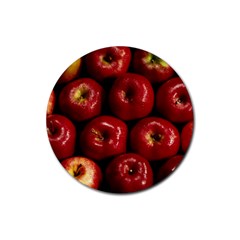 Apples 2 Rubber Coaster (round)  by trendistuff