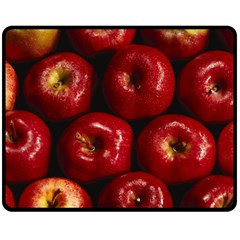 Apples 2 Double Sided Fleece Blanket (medium)  by trendistuff