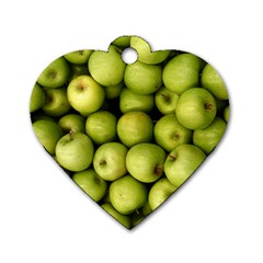 Apples 3 Dog Tag Heart (one Side)