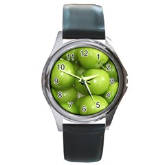 Apples 4 Round Metal Watch by trendistuff