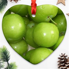 Apples 4 Heart Ornament (two Sides) by trendistuff