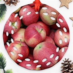 Apples 5 Ornament (round Filigree) by trendistuff