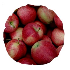 Apples 5 Large 18  Premium Round Cushions by trendistuff