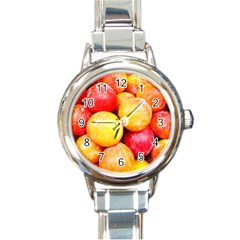 Apricots 1 Round Italian Charm Watch by trendistuff