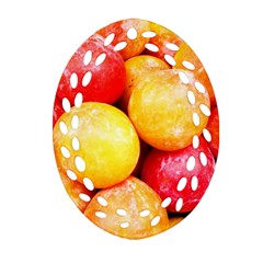 Apricots 1 Ornament (oval Filigree)