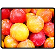 Apricots 1 Double Sided Fleece Blanket (large)  by trendistuff