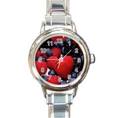 Berries 1 Round Italian Charm Watch by trendistuff