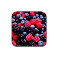 Berries 2 Rubber Coaster (square)  by trendistuff