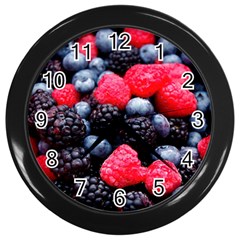 Berries 2 Wall Clocks (black) by trendistuff