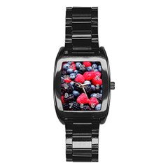 Berries 2 Stainless Steel Barrel Watch by trendistuff