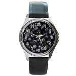 BLUEBERRIES 1 Round Metal Watch