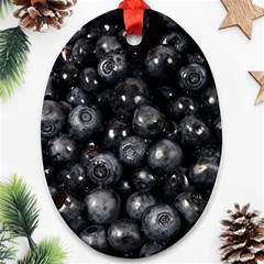 Blueberries 1 Ornament (oval) by trendistuff