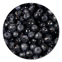 Blueberries 1 Magnet 5  (round) by trendistuff