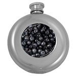 BLUEBERRIES 1 Round Hip Flask (5 oz) Front