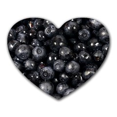 Blueberries 1 Heart Mousepads by trendistuff