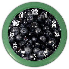 BLUEBERRIES 1 Color Wall Clocks