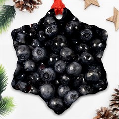 Blueberries 1 Snowflake Ornament (two Sides) by trendistuff