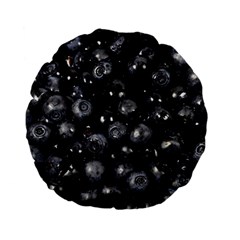 Blueberries 1 Standard 15  Premium Flano Round Cushions by trendistuff