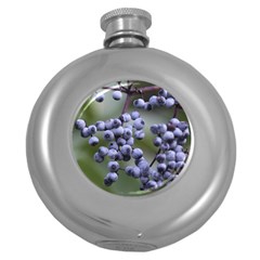 Blueberries 2 Round Hip Flask (5 Oz) by trendistuff