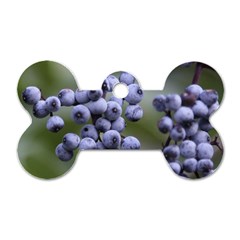 Blueberries 2 Dog Tag Bone (one Side) by trendistuff