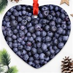 BLUEBERRIES 3 Ornament (Heart)