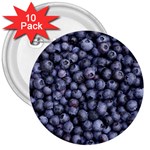 BLUEBERRIES 3 3  Buttons (10 pack) 