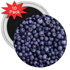 Blueberries 3 3  Magnets (10 Pack) 