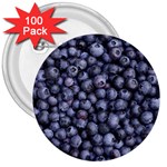 BLUEBERRIES 3 3  Buttons (100 pack) 