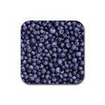 BLUEBERRIES 3 Rubber Coaster (Square) 